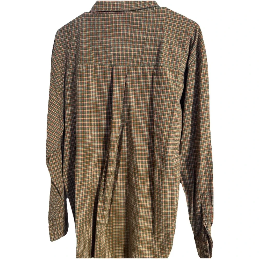 Coliseum VINTAGE Men's  Plaid Button-Down Shirt M Cotton Flannel Long Sleeve